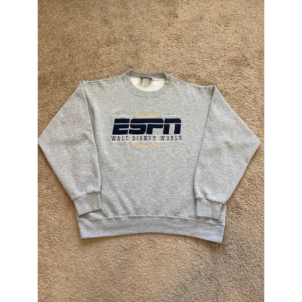 Vintage ESPN Club Walt Disney World Unisex Crewneck Sweatshirt Size Large